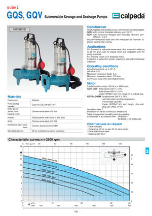 Szannyiszap szivattyúk Calpeda GQV 50-8