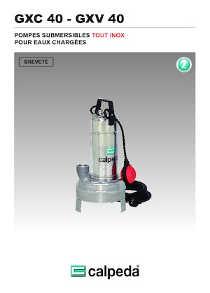 Szannyiszap szivattyúk Calpeda GXC 40-13