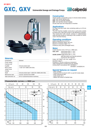 Szannyiszap szivattyúk Calpeda GXC 40 A