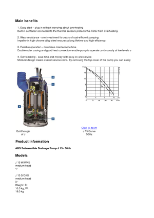 Szannyiszap szivattyúk ABS-Pumpen J 15 D
