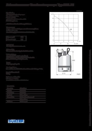 Szannyiszap szivattyúk Sulzer J 5 W