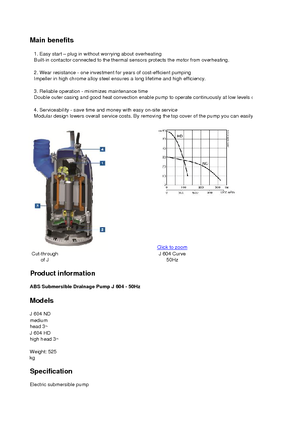 Szannyiszap szivattyúk ABS-Pumpen J 604 HD