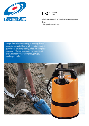 Szannyiszap szivattyúk Tsurumi-Pumpen LSC1.4S2