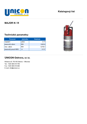 Szannyiszap szivattyúk Grindex Major H