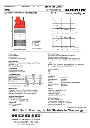 Szannyiszap szivattyúk Grindex Maxi N