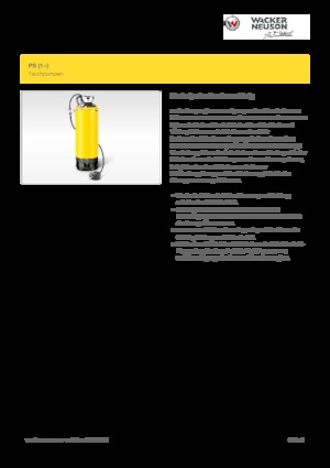 Szannyiszap szivattyúk Wacker Neuson PST2 400