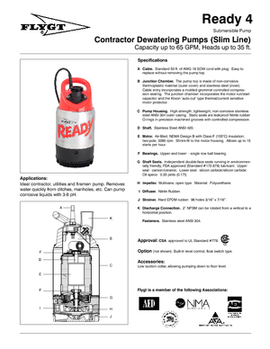 Szannyiszap szivattyúk Flygt-Pumpen Ready 4