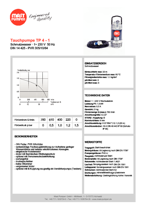 Szannyiszap szivattyúk Mast-Pumpen TP 4-1