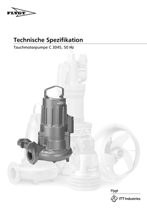 Szennyvízszivattyúk Flygt-Pumpen CS 3045 LR 250
