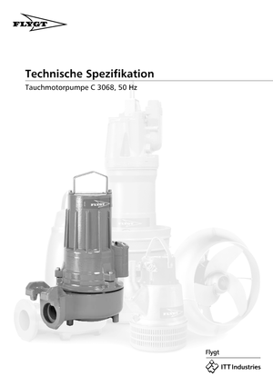 Szennyvízszivattyúk Flygt-Pumpen CS 3068 LR 251