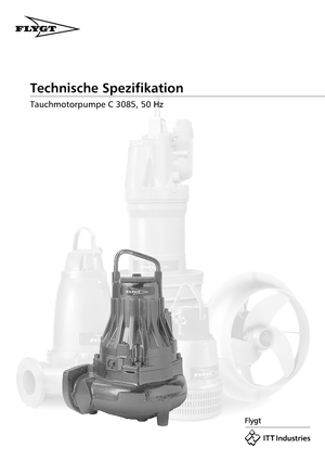 Szennyvízszivattyúk Flygt-Pumpen CS 3085 LR 432 EEx