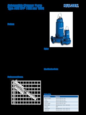 Szennyvízszivattyúk Sulzer XFP 100 E CP 3