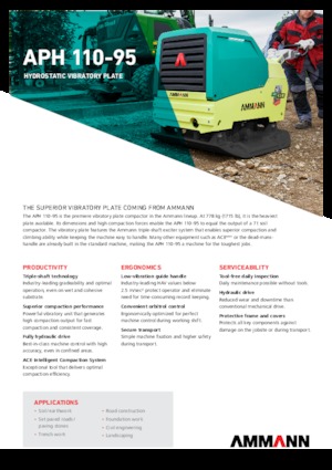 Kétirányú vibrolapok Ammann APH 110-95