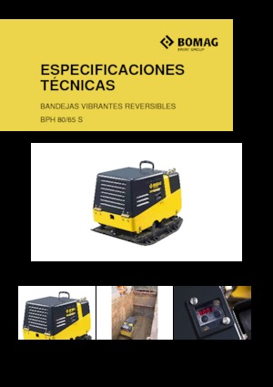 Kétirányú vibrolapok Bomag BPH 80/65 S
