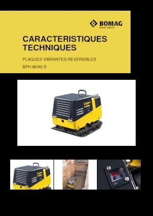 Kétirányú vibrolapok Bomag BPH 80/65 S