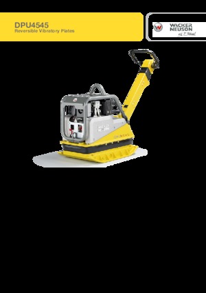 Kétirányú vibrolapok Wacker Neuson DPU4545He c 