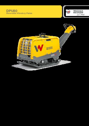 Kétirányú vibrolapok Wacker Neuson DPU80 Lem 770