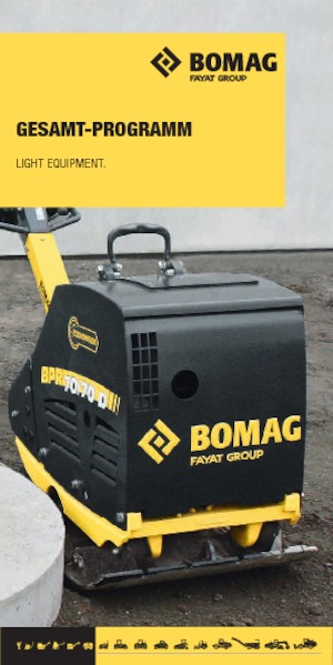 Egyirányú vibrolapok Bomag BP 25/50