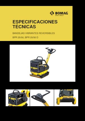 Kétirányú vibrolapok Bomag BPR 25/50