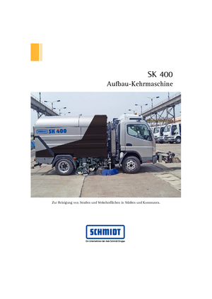 Kettős működésű seprőgépkocsik Schmidt SK 400 dual