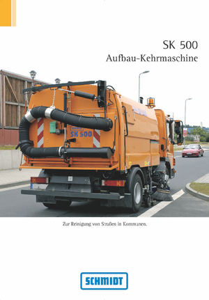 Kettős működésű seprőgépkocsik Schmidt SK 500