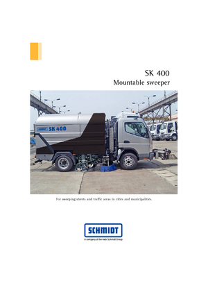 Seprőgépkocsik jobb oldali szívófejjel Schmidt SK 400