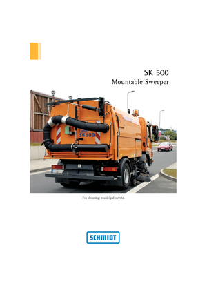 Seprőgépkocsik jobb oldali szívófejjel Schmidt SK 500