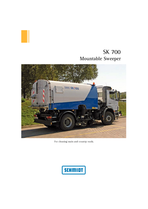 Seprőgépkocsik jobb oldali szívófejjel Schmidt SK 700