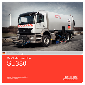 Seprőgépkocsik jobb oldali szívófejjel BROCK SL 380 K