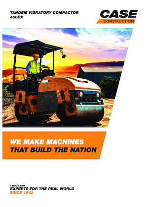 Tandem vibrohengerek Case 450DX