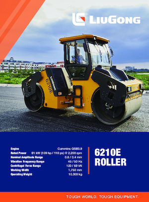 Tandem vibrohengerek Liugong 6210E