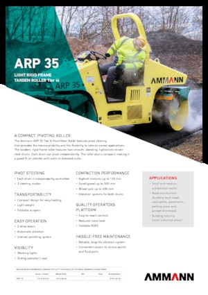Kombihengerek Ammann ARP 35 K