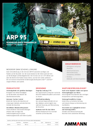 Tandem vibrohengerek Ammann ARP 95