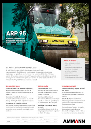Tandem vibrohengerek Ammann ARP 95