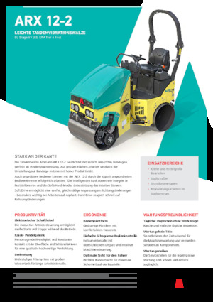 Tandem vibrohengerek Ammann ARX 12-2