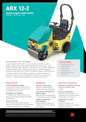 Tandem vibrohengerek Ammann ARX 12-2