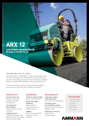 Tandem vibrohengerek Ammann ARX 12 T4f
