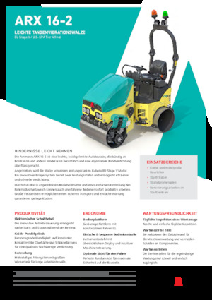 Tandem vibrohengerek Ammann ARX 16-2
