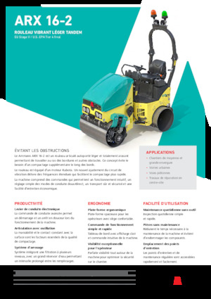 Tandem vibrohengerek Ammann ARX 16-2