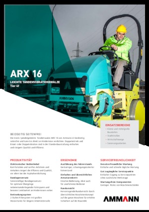 Tandem vibrohengerek Ammann ARX 16