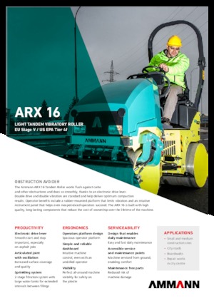 Tandem vibrohengerek Ammann ARX 16 T4f