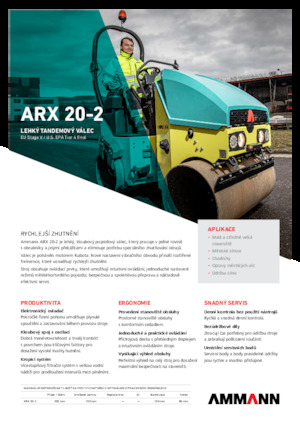 Tandem vibrohengerek Ammann ARX 20-2