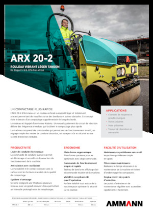 Tandem vibrohengerek Ammann ARX 20-2