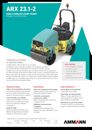 Tandem vibrohengerek Ammann ARX 23.1-2