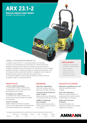 Tandem vibrohengerek Ammann ARX 23.1-2