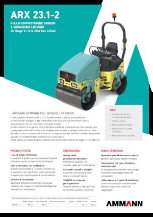 Tandem vibrohengerek Ammann ARX 23.1-2