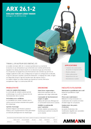 Tandem vibrohengerek Ammann ARX 26.1-2
