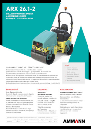 Tandem vibrohengerek Ammann ARX 26.1-2