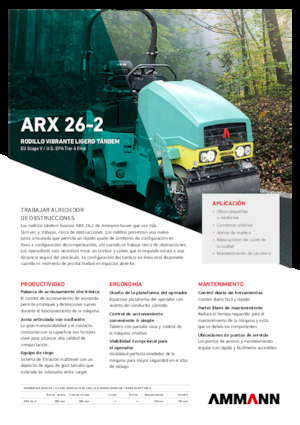 Tandem vibrohengerek Ammann ARX 26-2