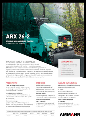 Tandem vibrohengerek Ammann ARX 26-2